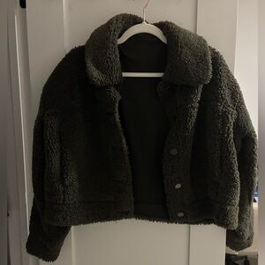 Lululemon Athletica Forest Green Sherpa Jacket